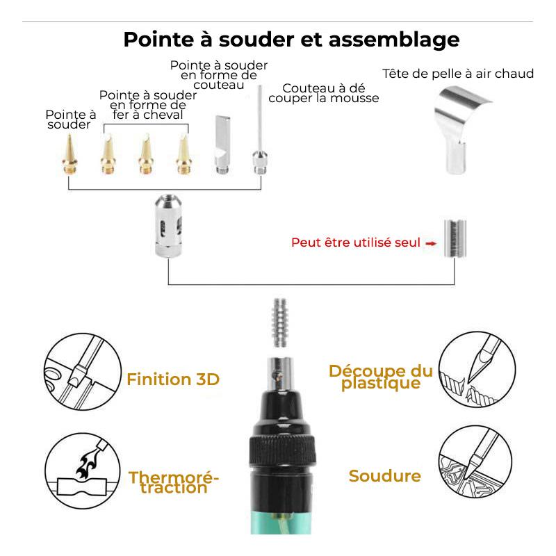 Fer à souder portable 4 en 1 à gaz