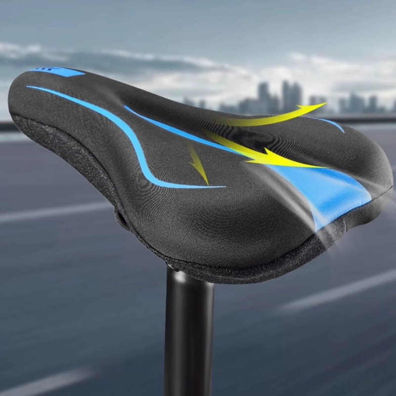 Housse de selle de vélo en silicone confortable et antidérapante