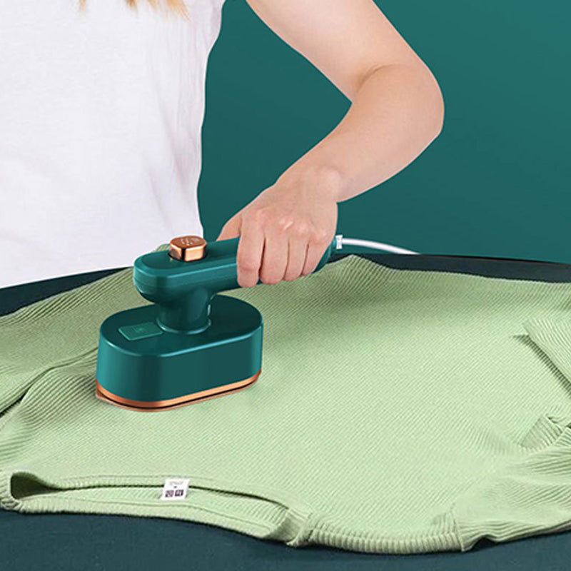 Mini fer à vapeur portable avec semelle en titane et poignée rotative