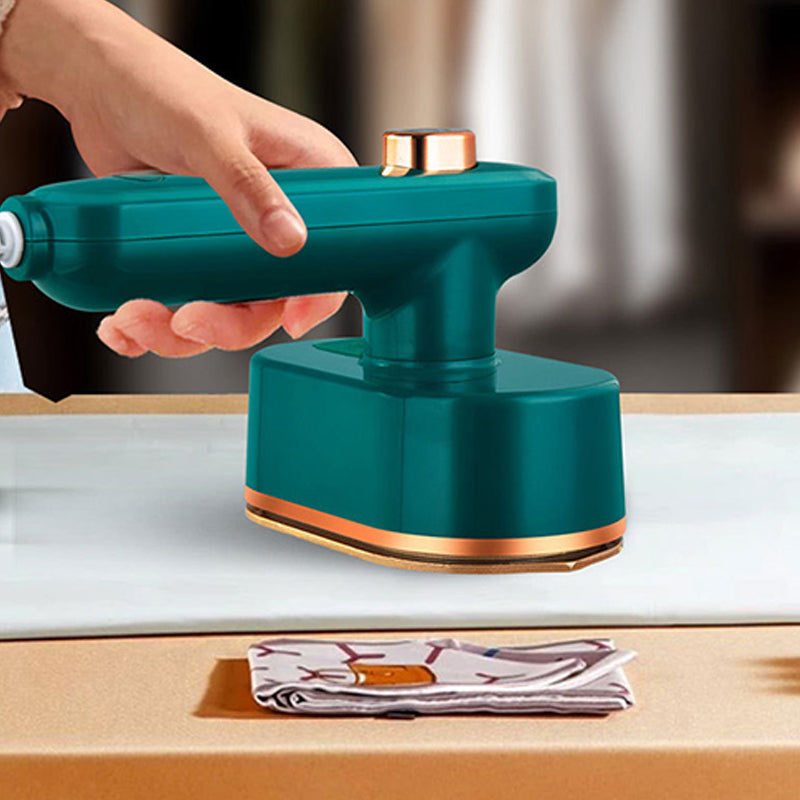 Mini fer à vapeur portable avec semelle en titane et poignée rotative