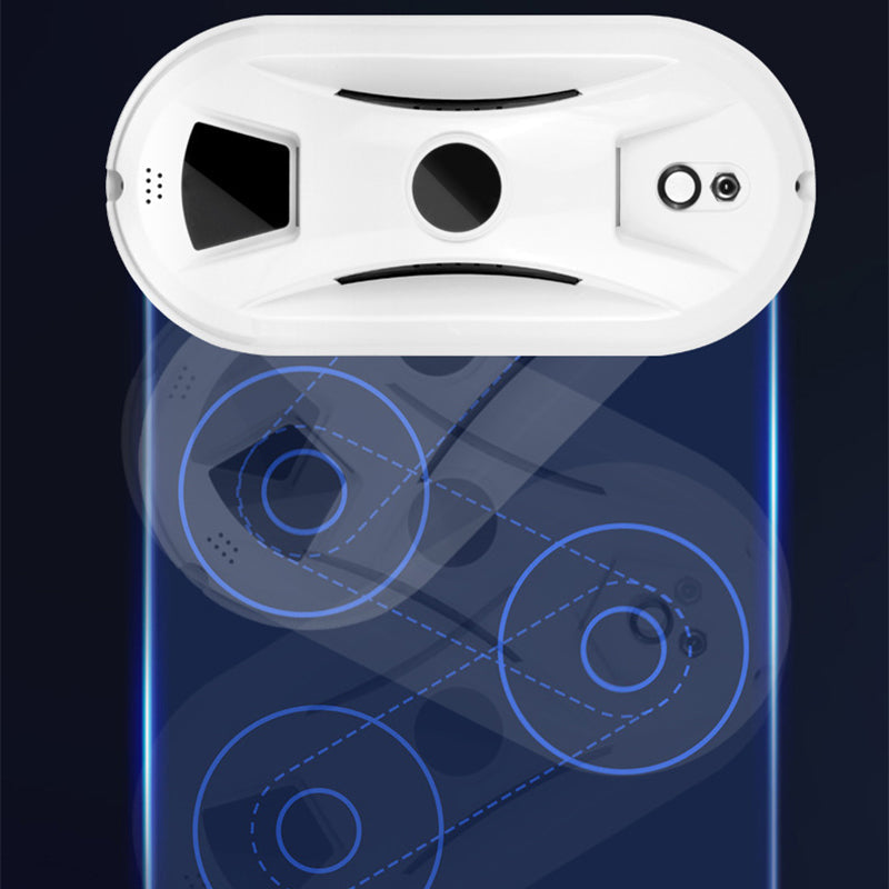 Robot nettoyeur de vitres automatique intelligent avec double brosse