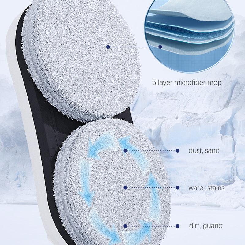 Robot nettoyeur de vitres automatique intelligent avec double brosse