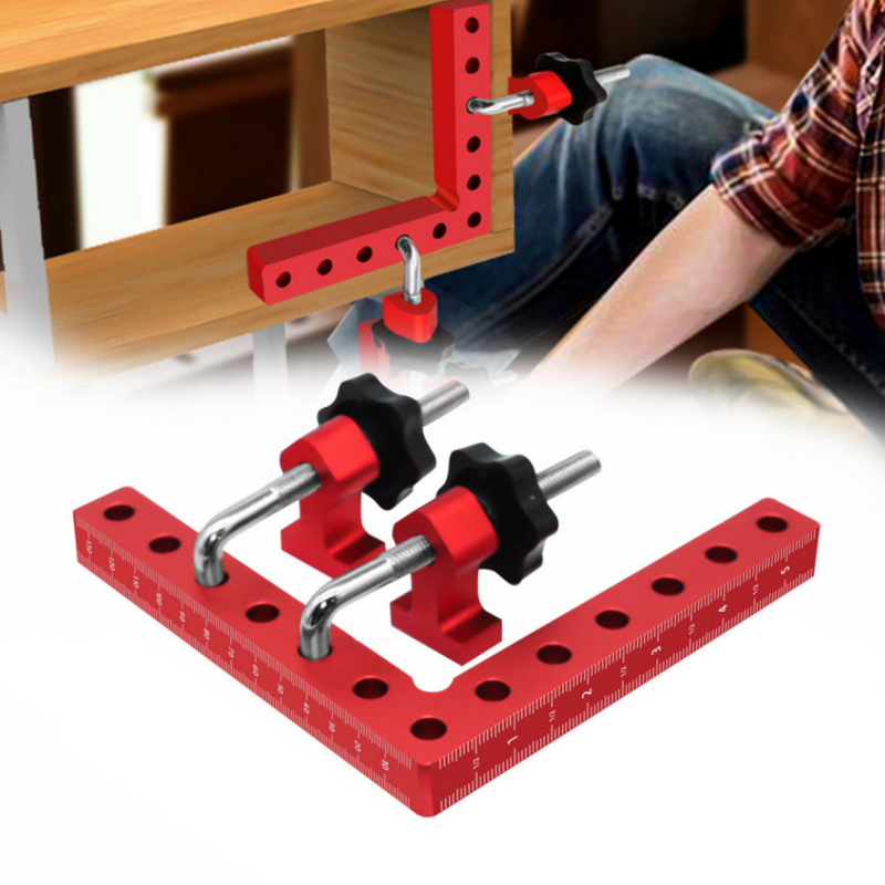 Kit équerres de positionnement 90° avec serre-joints pour menuiserie