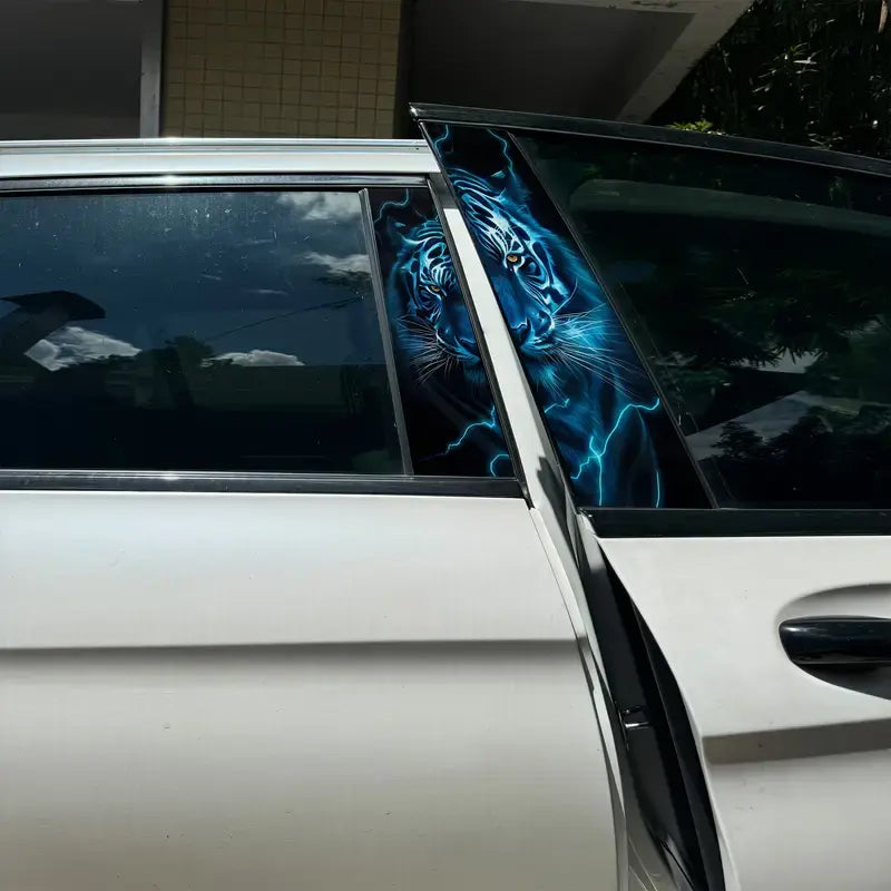 Autocollants décoratifs pour montants B de voiture universels