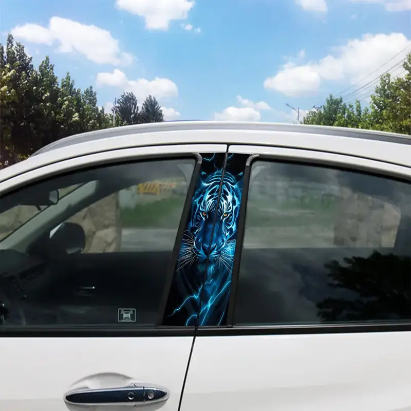 Autocollants décoratifs pour montants B de voiture universels