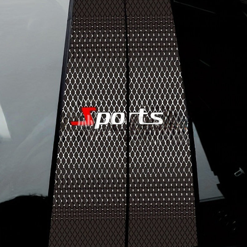 Autocollants décoratifs pour montants B de voiture universels