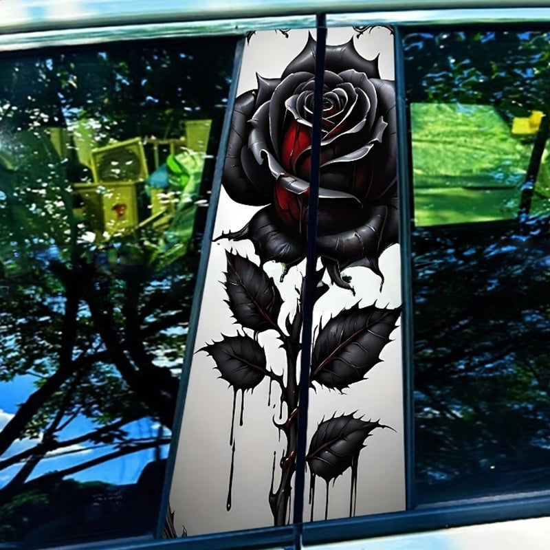 Autocollants décoratifs pour montants B de voiture universels