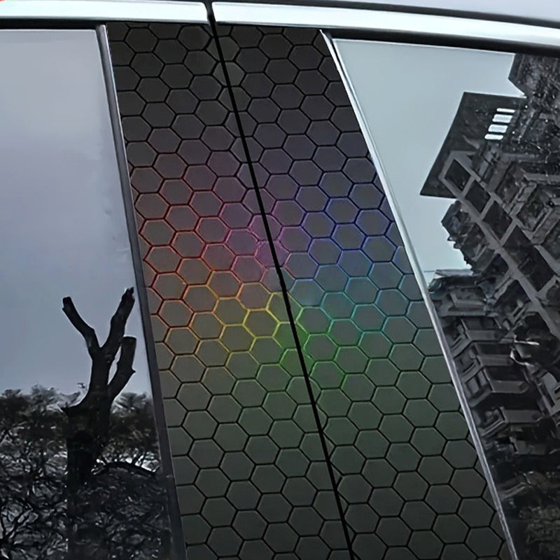 Autocollants décoratifs pour montants B de voiture universels