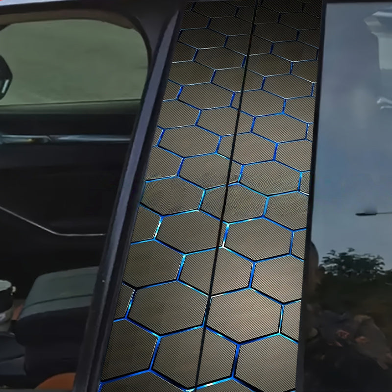 Autocollants décoratifs pour montants B de voiture universels