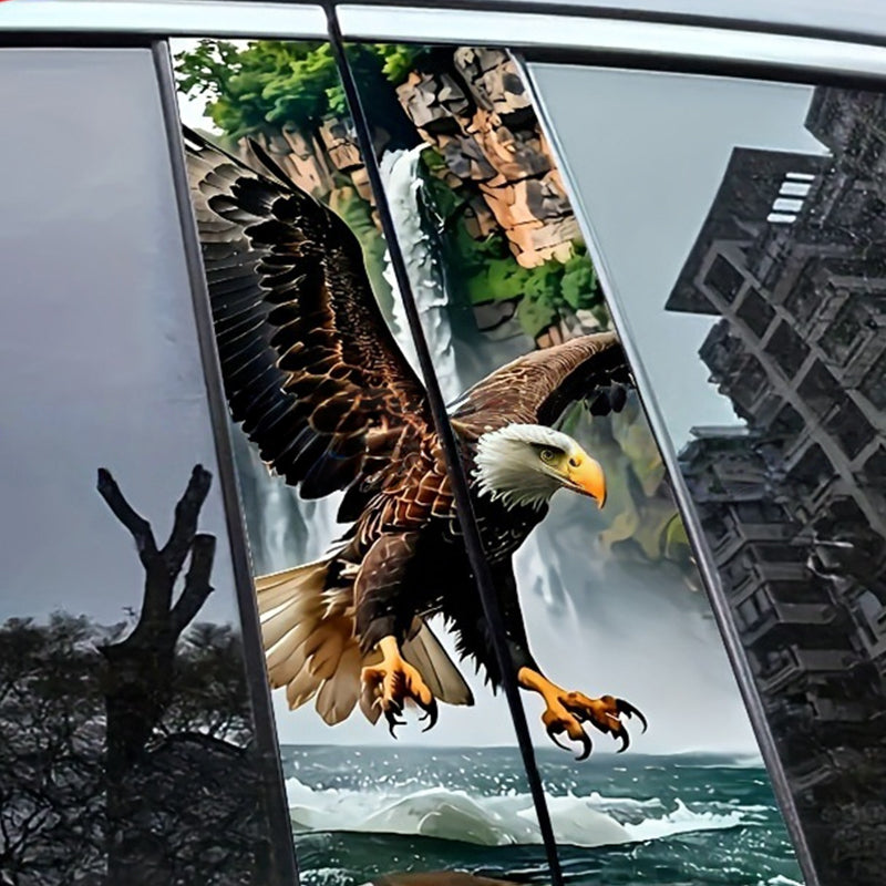 Autocollants décoratifs pour montants B de voiture universels