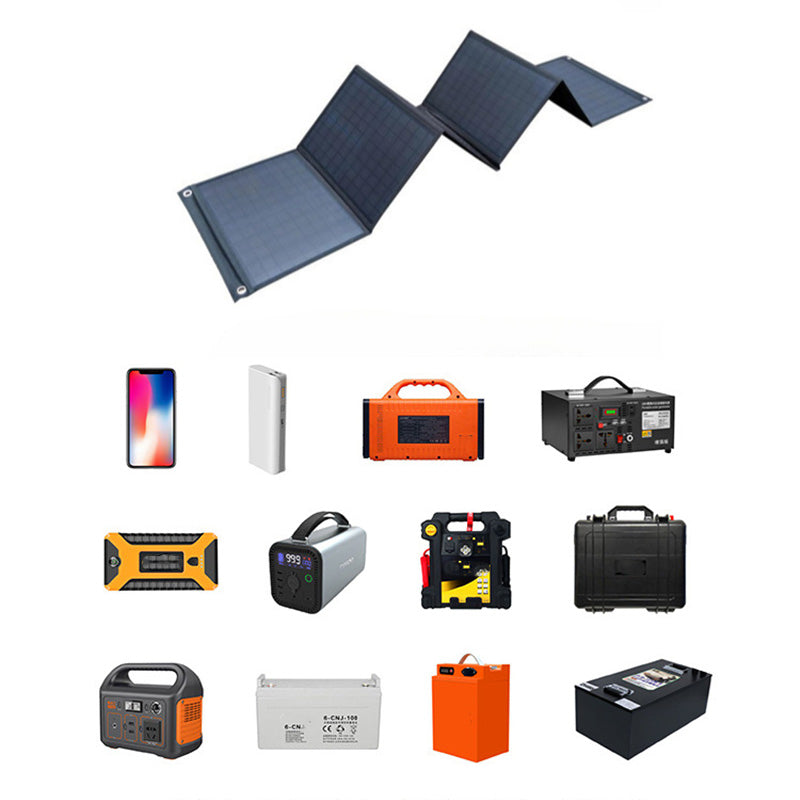 Kit panneau solaire pliable avec chargeur portable pour camping