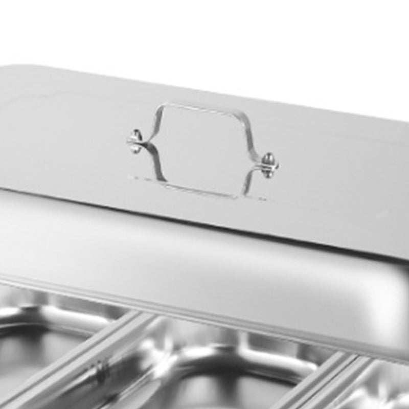 Chafing dish en acier inoxydable pour buffet avec maintien au chaud