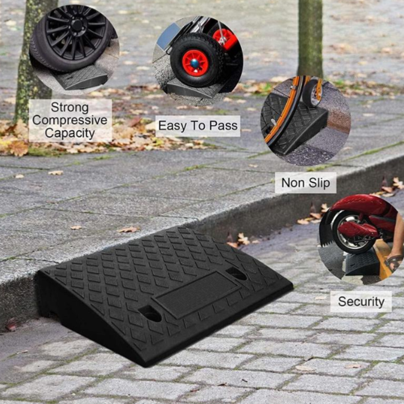 Rampe d'accès portable légère pour voiture, moto et fauteuil roulant