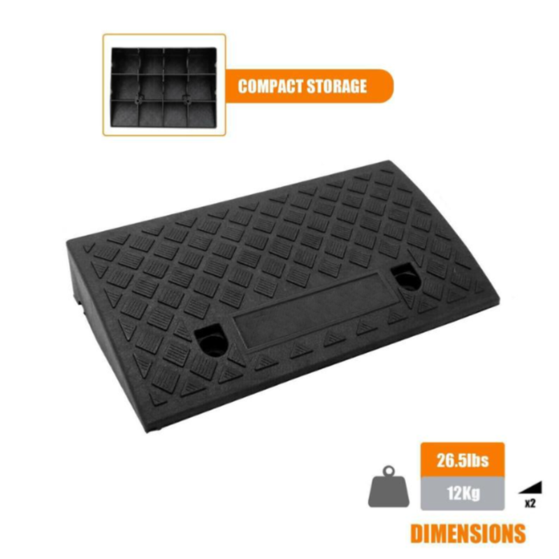 Rampe d'accès portable légère pour voiture, moto et fauteuil roulant