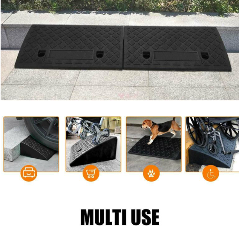 Rampe d'accès portable légère pour voiture, moto et fauteuil roulant