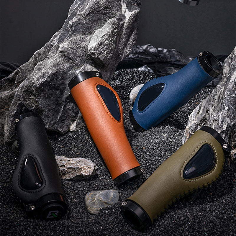 Poignées de guidon ergonomiques pour vélo avec repose-paume antidérapant
